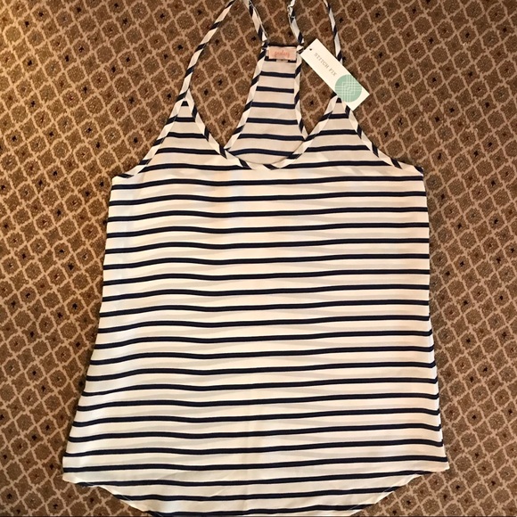 Pixley Tops - Pixley Stitchfix Brisbane Racerback Blouse